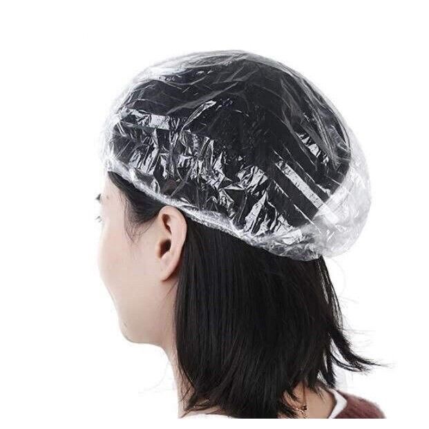Mũ trùm đầu nilong tiện lợi dùng 1 lần