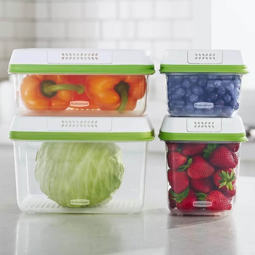 Set 4 hộp size khác nhau - rubbermaid freshworks
hộp chuyên đựng trái cây, rau củ của rubbermaid