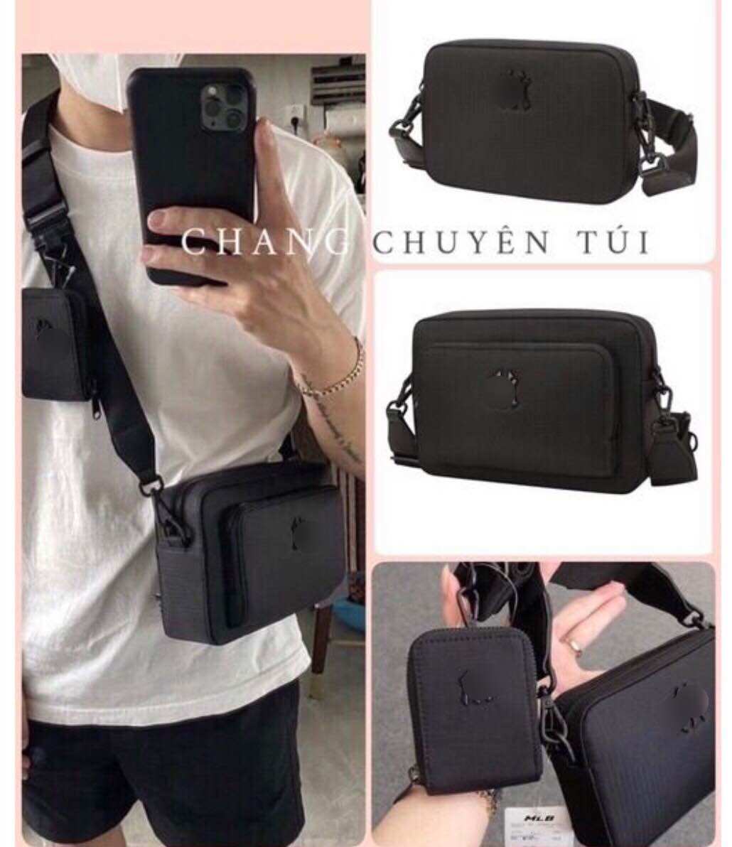 Túi đeo chéo Ny dáng hộp hàng đẹp dành cho nam nữ, túi đeo chéo nam, túi hộp đeo chéo