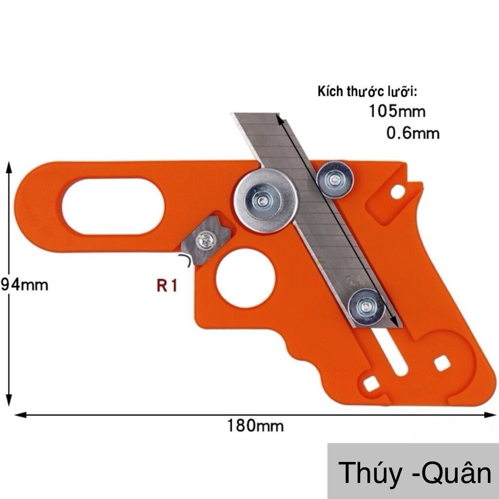 Dao gọt chỉ dán cạnh chỉ nẹp nhựa bo mép bàn PVC hợp kim R1.5 (1 cái)