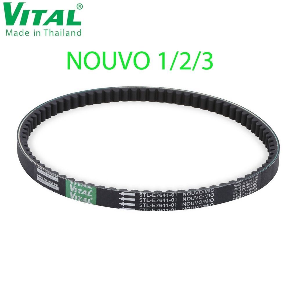 Dây curoa mio, nouvo 1, 2, 3 hiệu vital - dây curoa vital chính hãng, hàng thái lan chất lượng cao