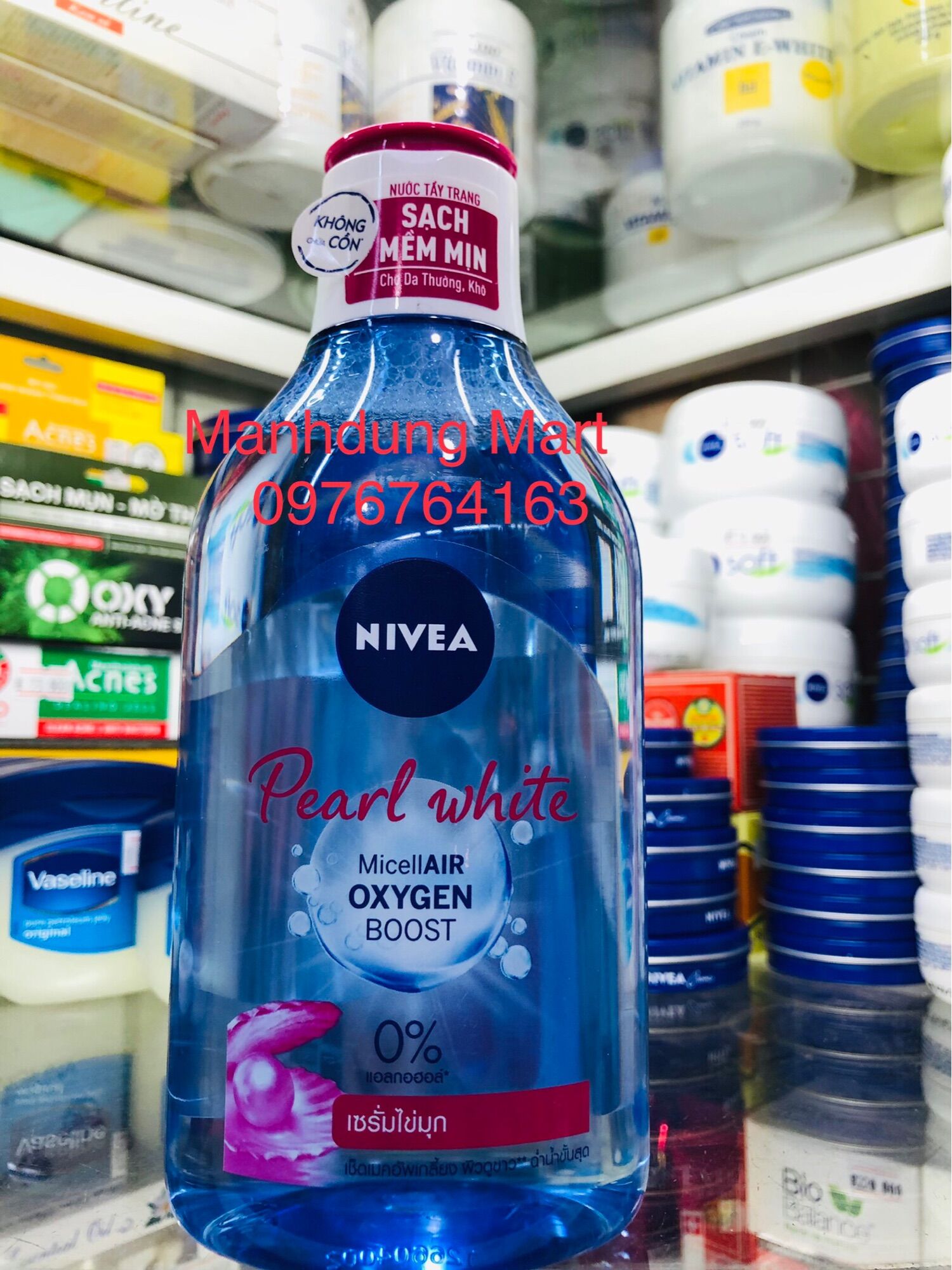 Nước tẩy trang nivea làm sáng da pearl white micellar water - 400ml