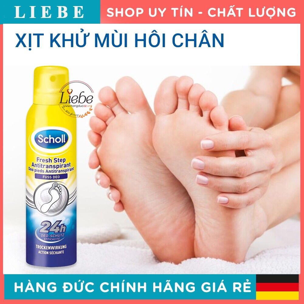 Khử mùi hôi chân scholl 150ml của Đức