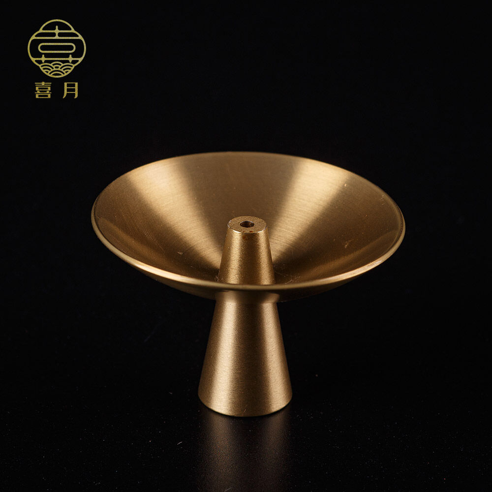 Lư hương dây lư hương kiểu nhật sáng tạo đồng thau nguyên chất cắm nhang hỷ nguyệt lư đàn hương gia dụng lư hương mini cỡ nhỏ đồ trưng bày