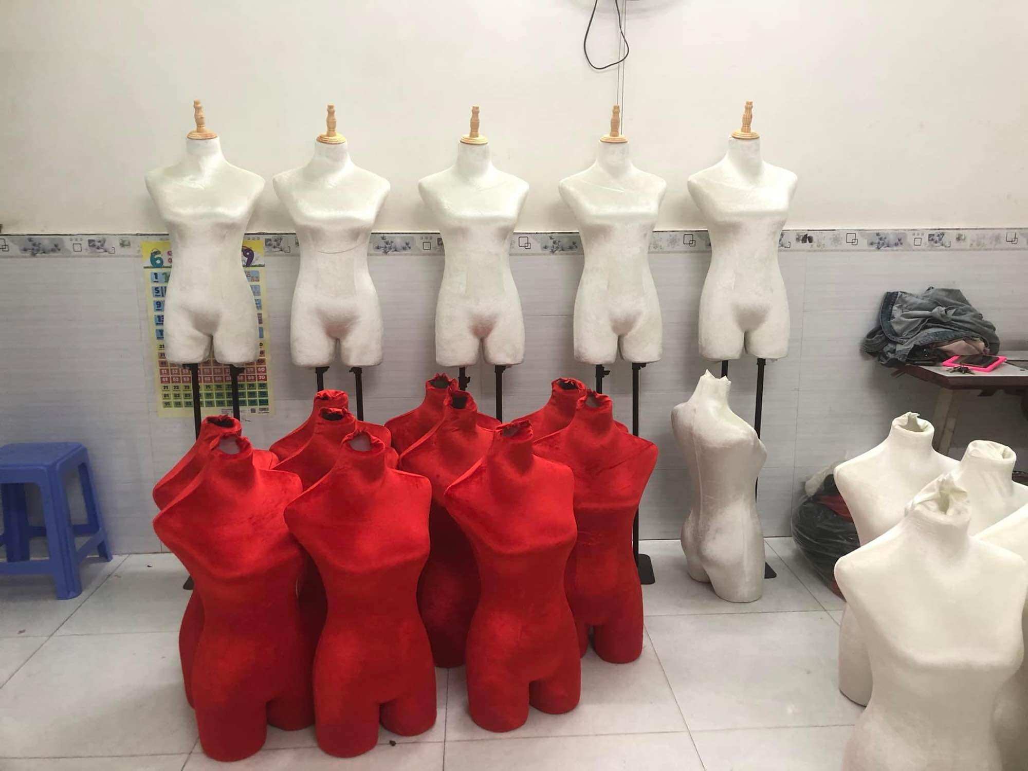 Manocanh nhung nữ đế sắt size kích thước (83-64-86)
