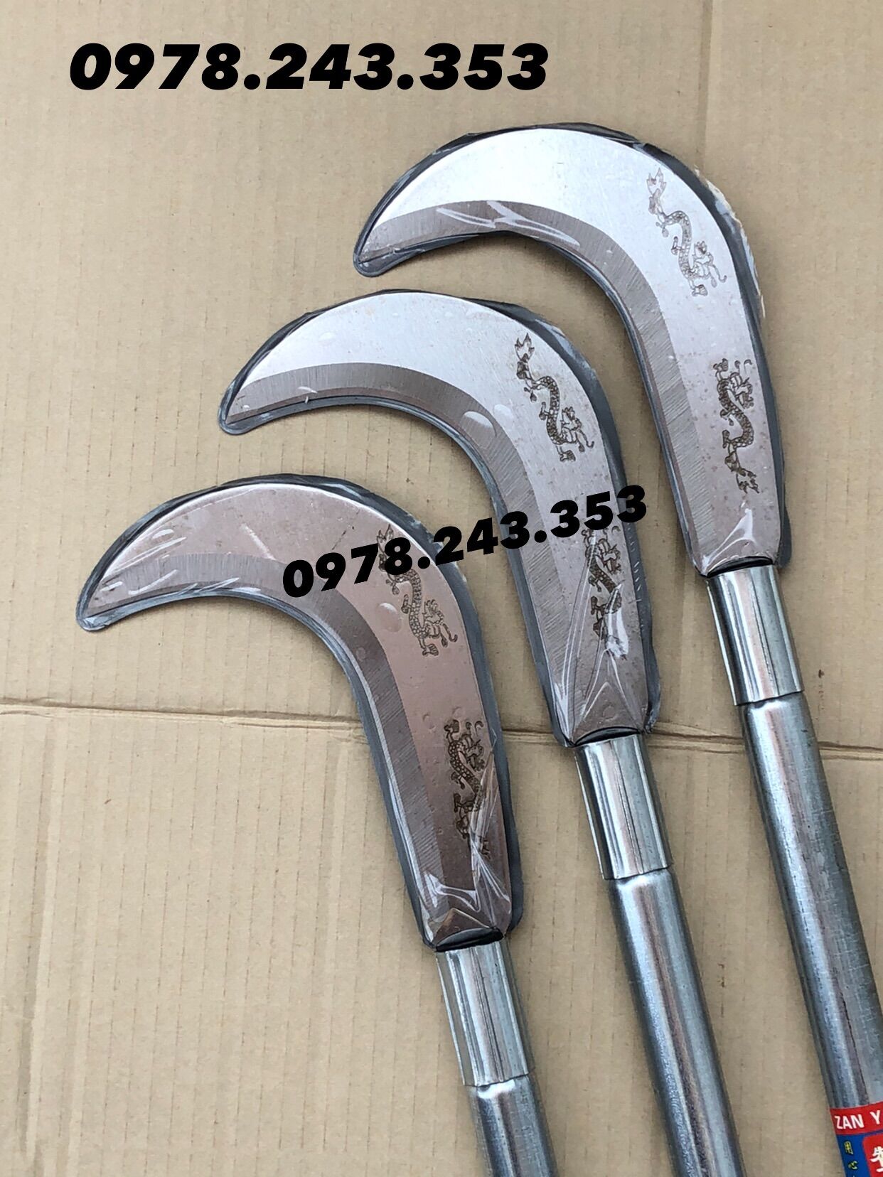 Dao phát cỏ - chặt cây cán 60cm - chắc khoẻ loại 1