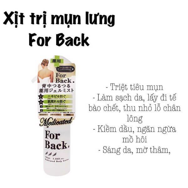 Xịt mụn lưng For Back Body Lotion 100ml | Vinie.minisize