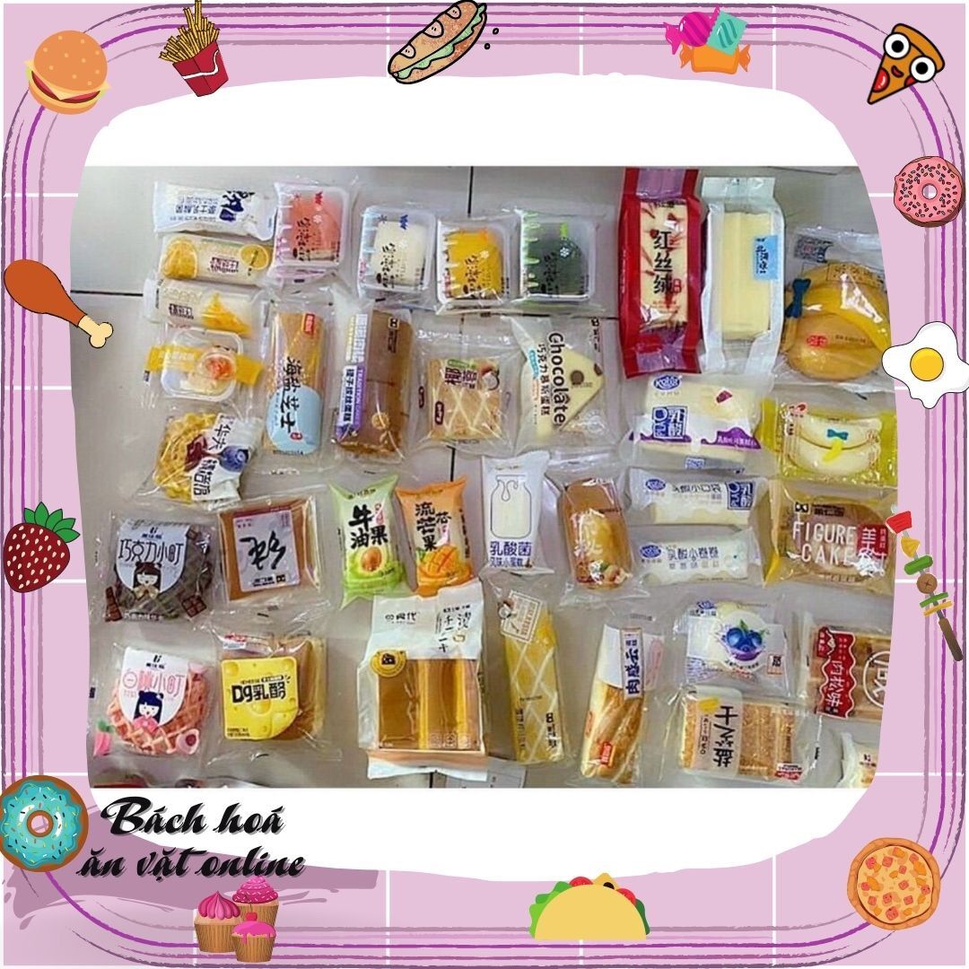 Bánh sữa chua mix bánh bông lan 100gr