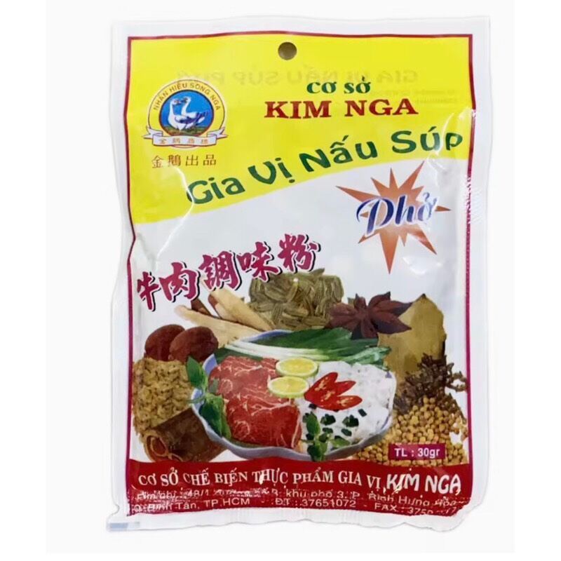(combo 20 gói ) Giá VỊ nấu Súp/Phở Kim Nga