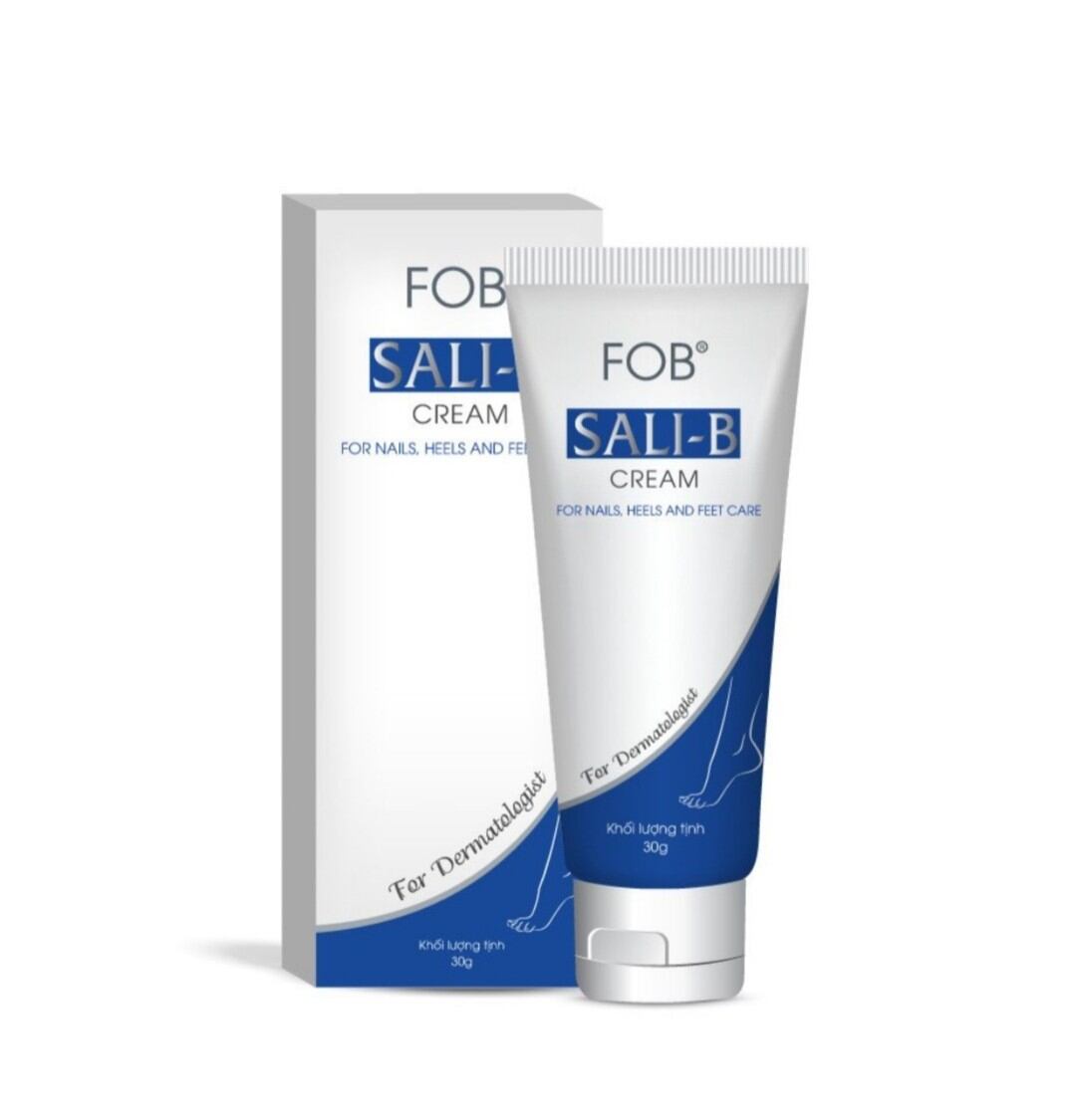 KEM dưỡng Gót Chân FOB Sali B - chăm sóc biểu hiện da bị dày,tăng sừng da tróc vảy, nứt gót chân, bệnh vảy nến, chàm mãn tính.