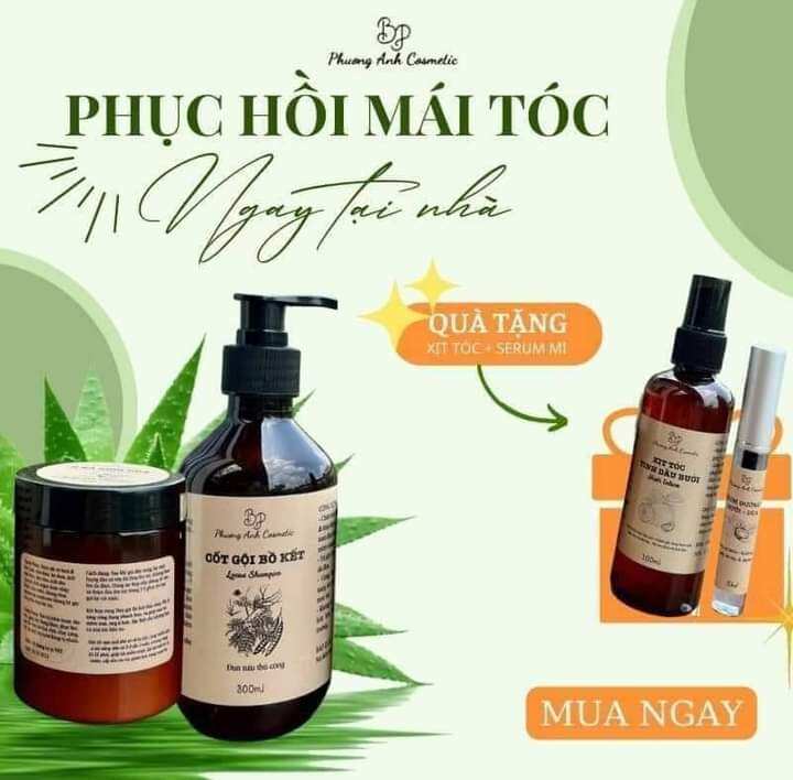 Cốt gội bồ kết chăm sóc tóc chuyên nghiệp hàng chính hãng