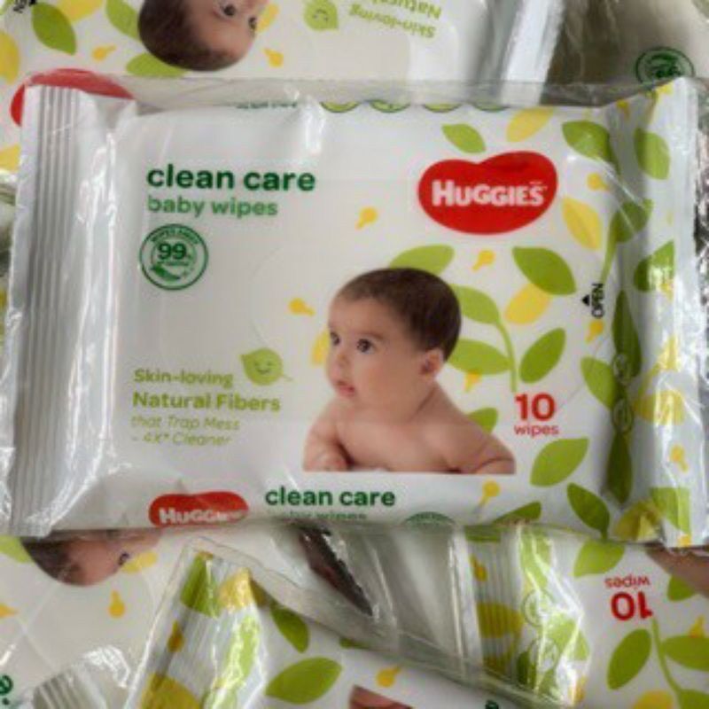 [HCM]Combo 10 gói khăn ướt Huggies (10 tờ/bịch)