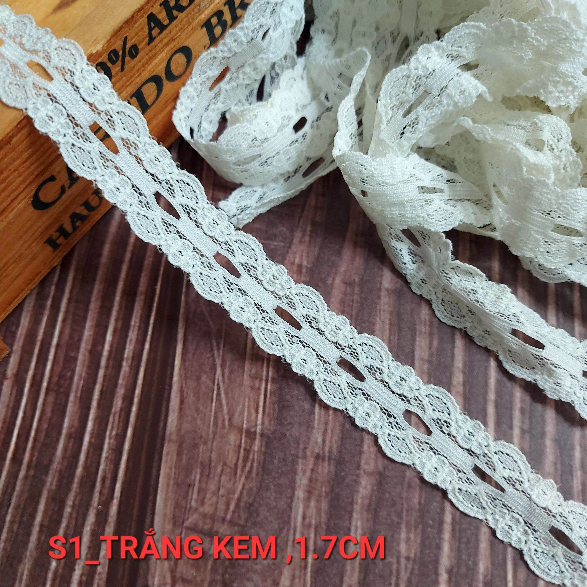 (DÂY 5 MÉT) REN LƯỚI POLY MỀM  , PHỤ KIỆN MAY VÁ, BẢN RỘNG 1.2CM_2.5 CM.