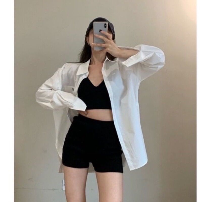 Quần biker short cạp cao chống xoắn💥freeship