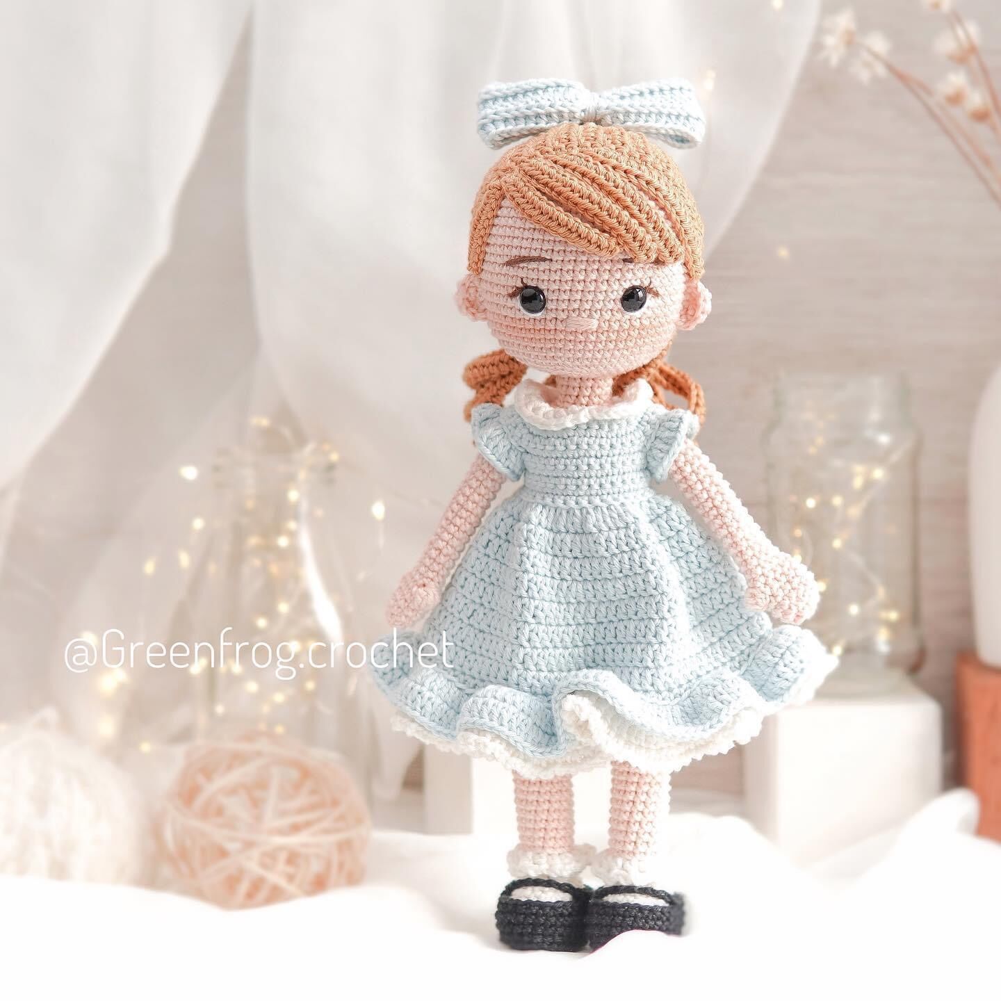 Búp bê handmade len milk cotton ~30cm xinh xắn tặng kèm 1 váy