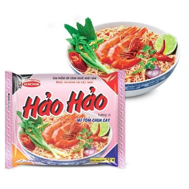Mỳ hảo hảo tôm chua cay gói 75g.