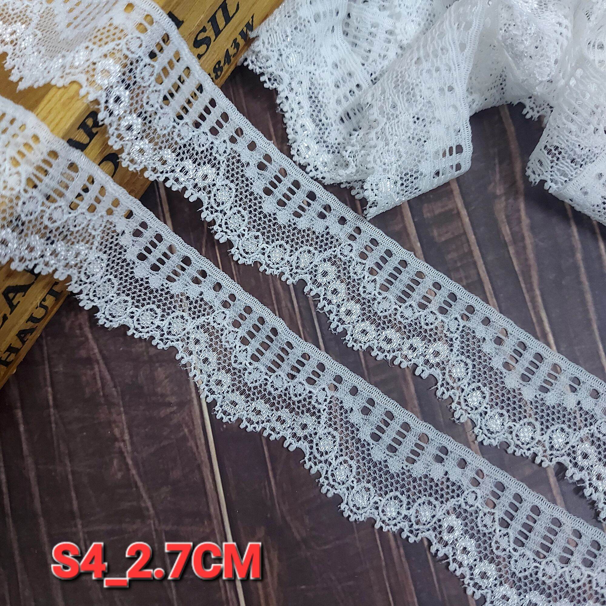 Ren thun viền có co giãn , bản rộng 1.8cm đến 2.7cm.
