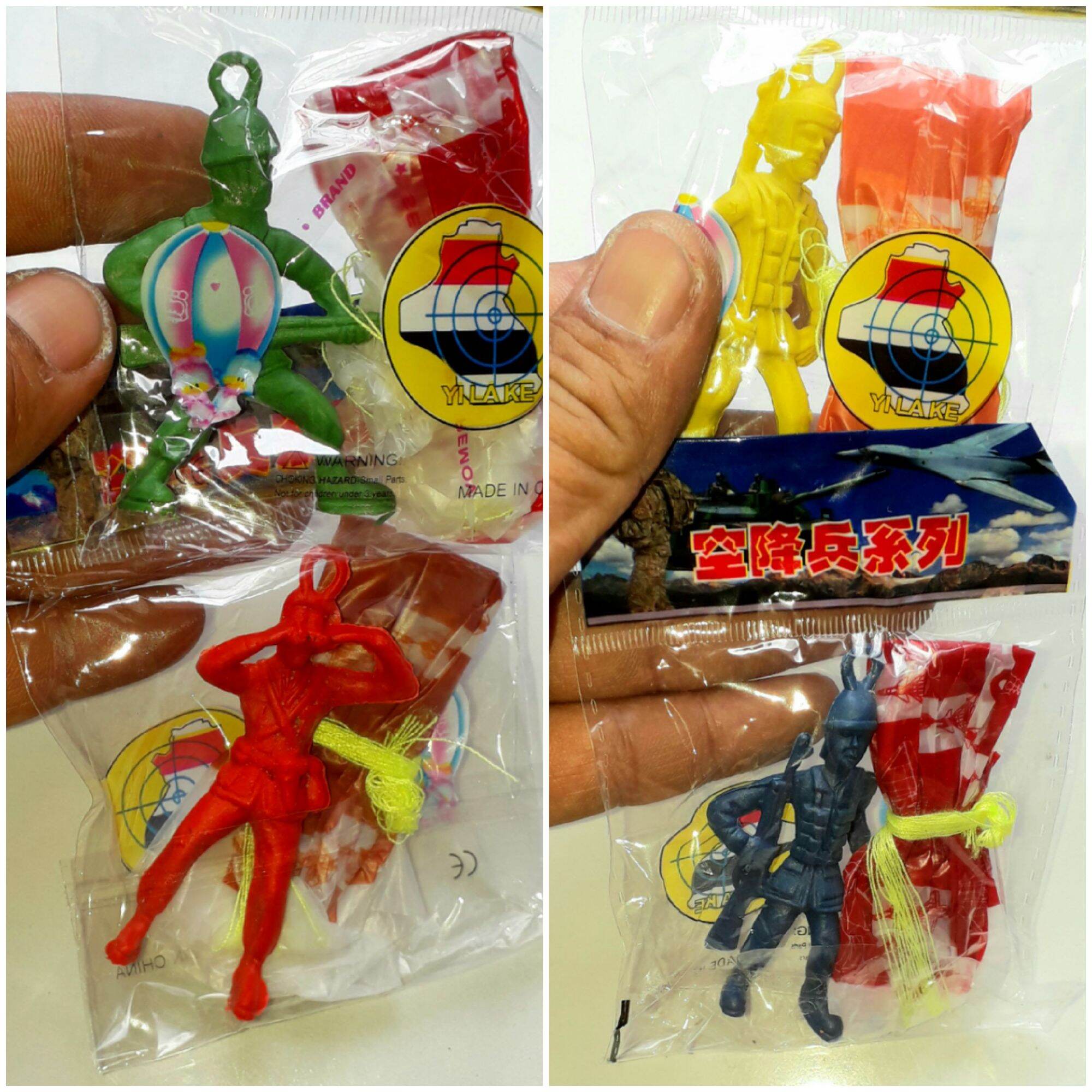 Combo 4 cái mô hình lính nhảy dù tuổi thơ