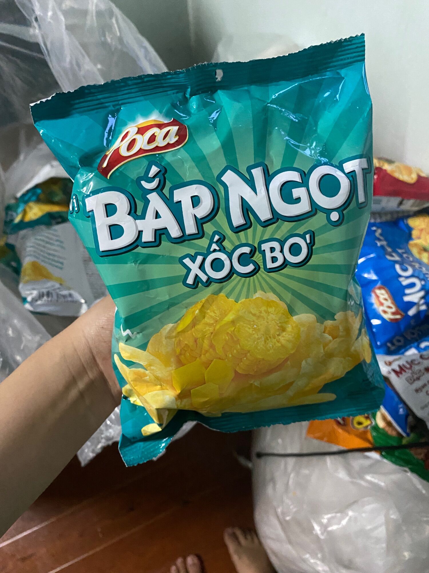 500g snack Poca Ngô xốc bơ