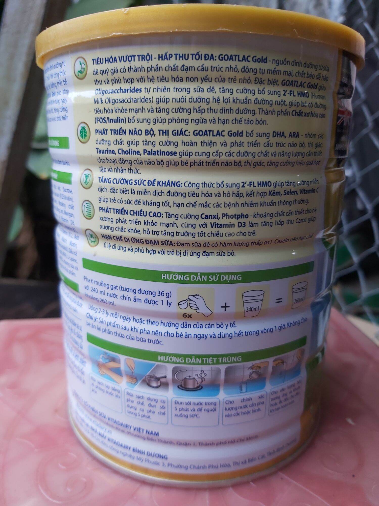 [HCM]Sữa dê Goatlac gold 0+ 1+2+  (800g) date 2023
