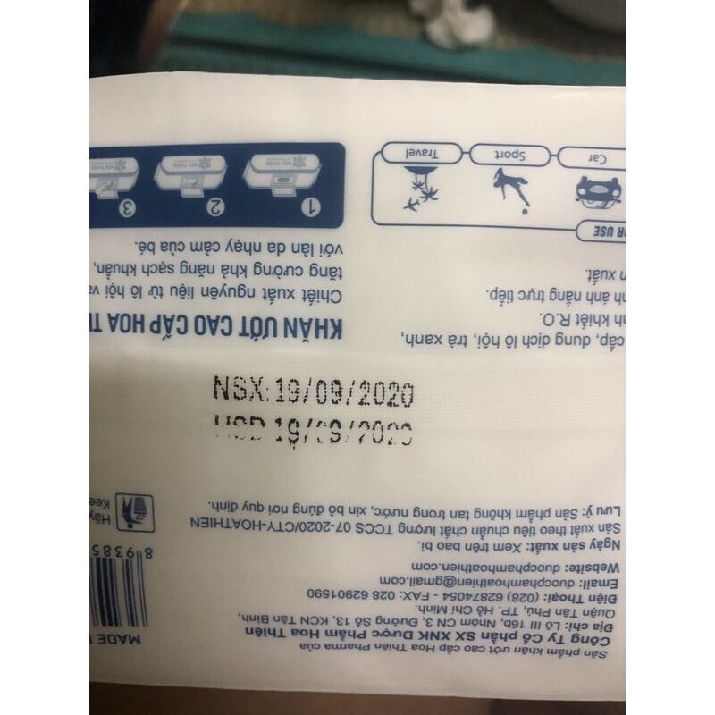 2 gói khăn ướt em bé PHARMA 100 tờ/1 gói