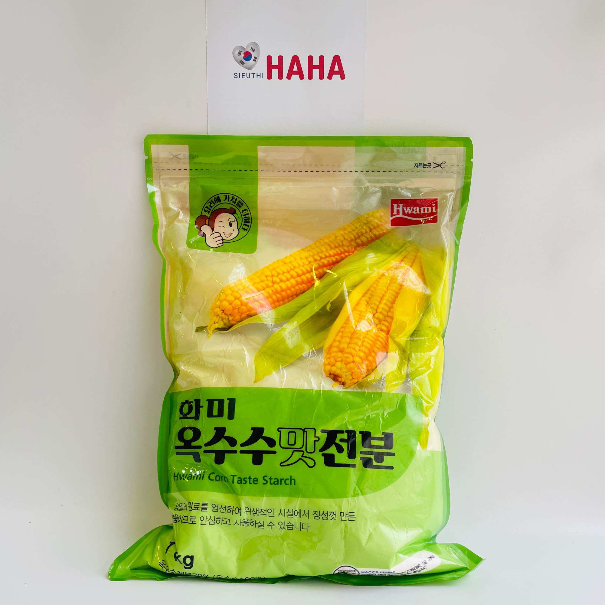 Tinh bột bắp hàn quốc hwami 1kg 옥수수맛전분 1kg/화미제당 korean corn starch