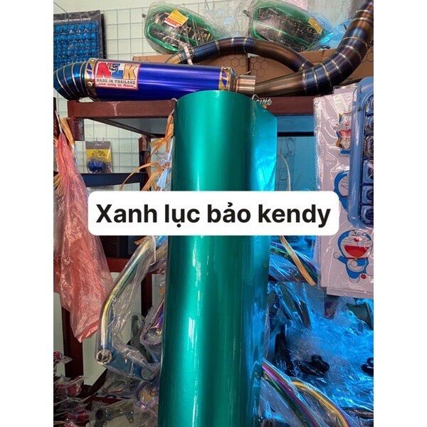 Decal xanh lục bảo kendy cao cấp dán oto xe máy