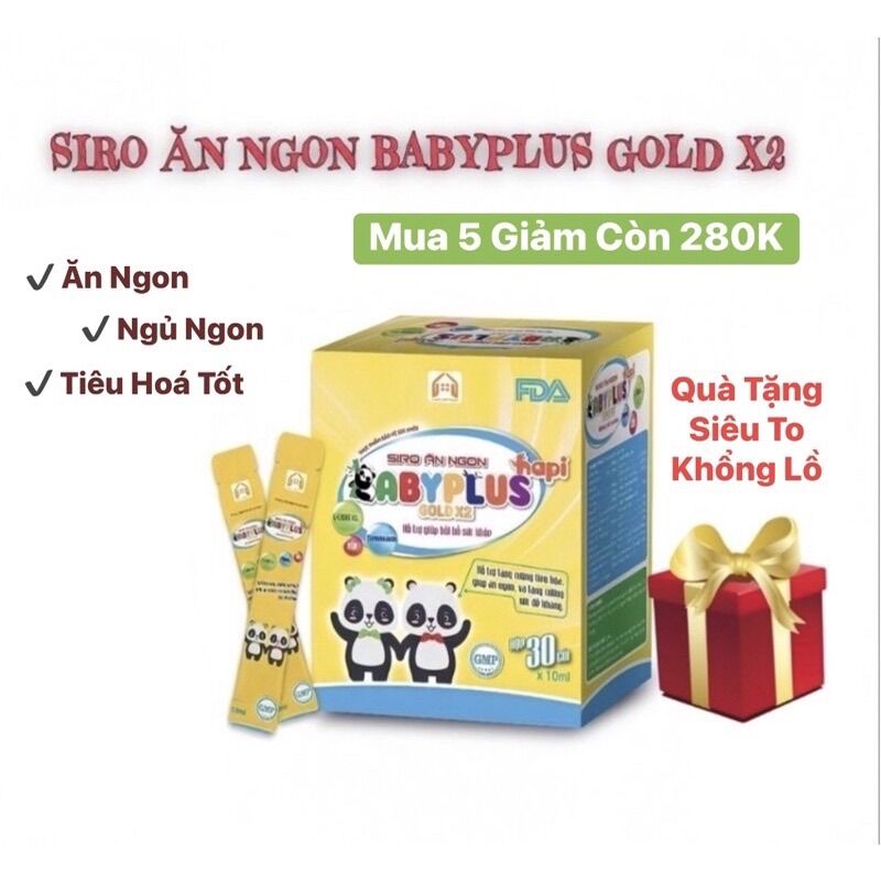 Siro ăn ngon baby plus cho bé ăn ngon, ngủ ngon
