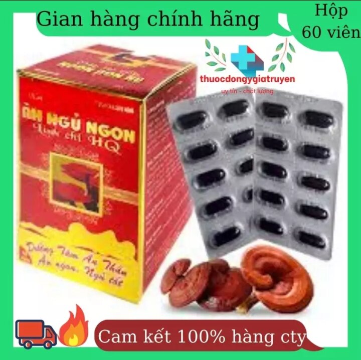 Viên ăn ngủ ngon Linh Chi QH - Dưỡng tâm an thầnăn ngon ngủ tốt