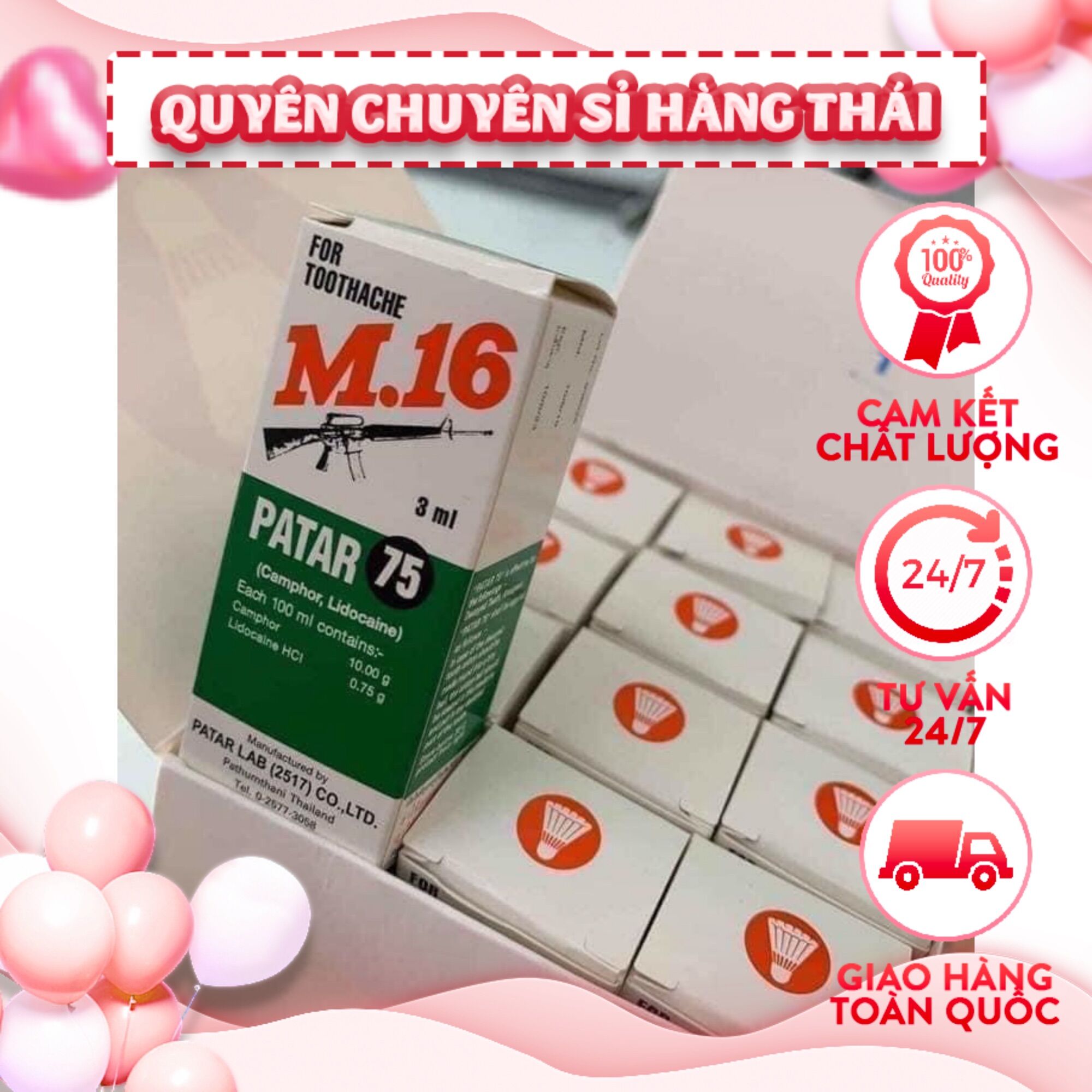 Đau răng m16 thái lan