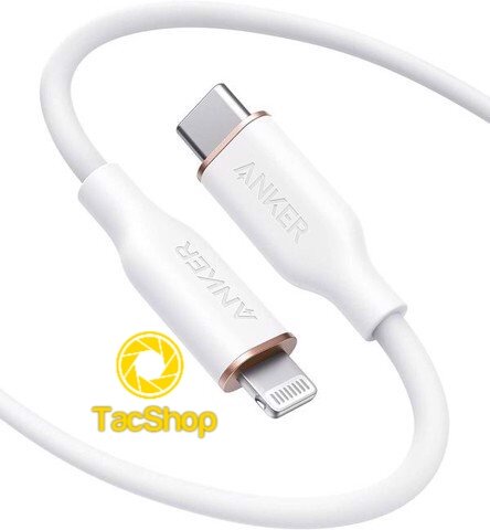 Cáp sạc usb-c to lighting anker powerline flow iii 0.9m a8662 hỗ trợ sạc nhanh pd 20w chính hãng
