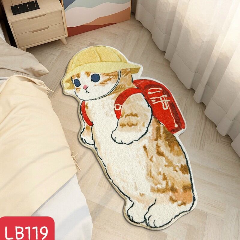 Thảm lau chân hình mèo 3D siêu cute