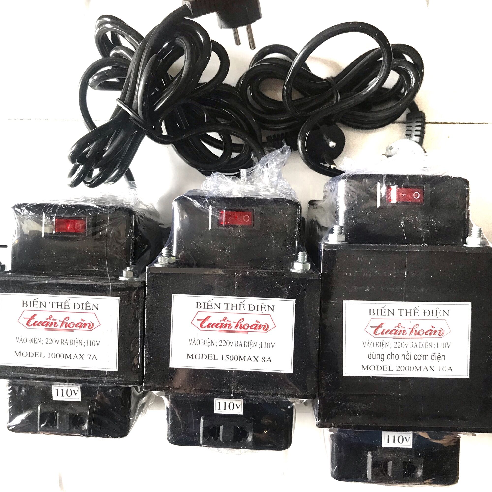 Bộ chuyển đổi nguồn 220v sang 110v và cục đổi nguồn điện 220v sang 110v 1000w 1500w 2000w