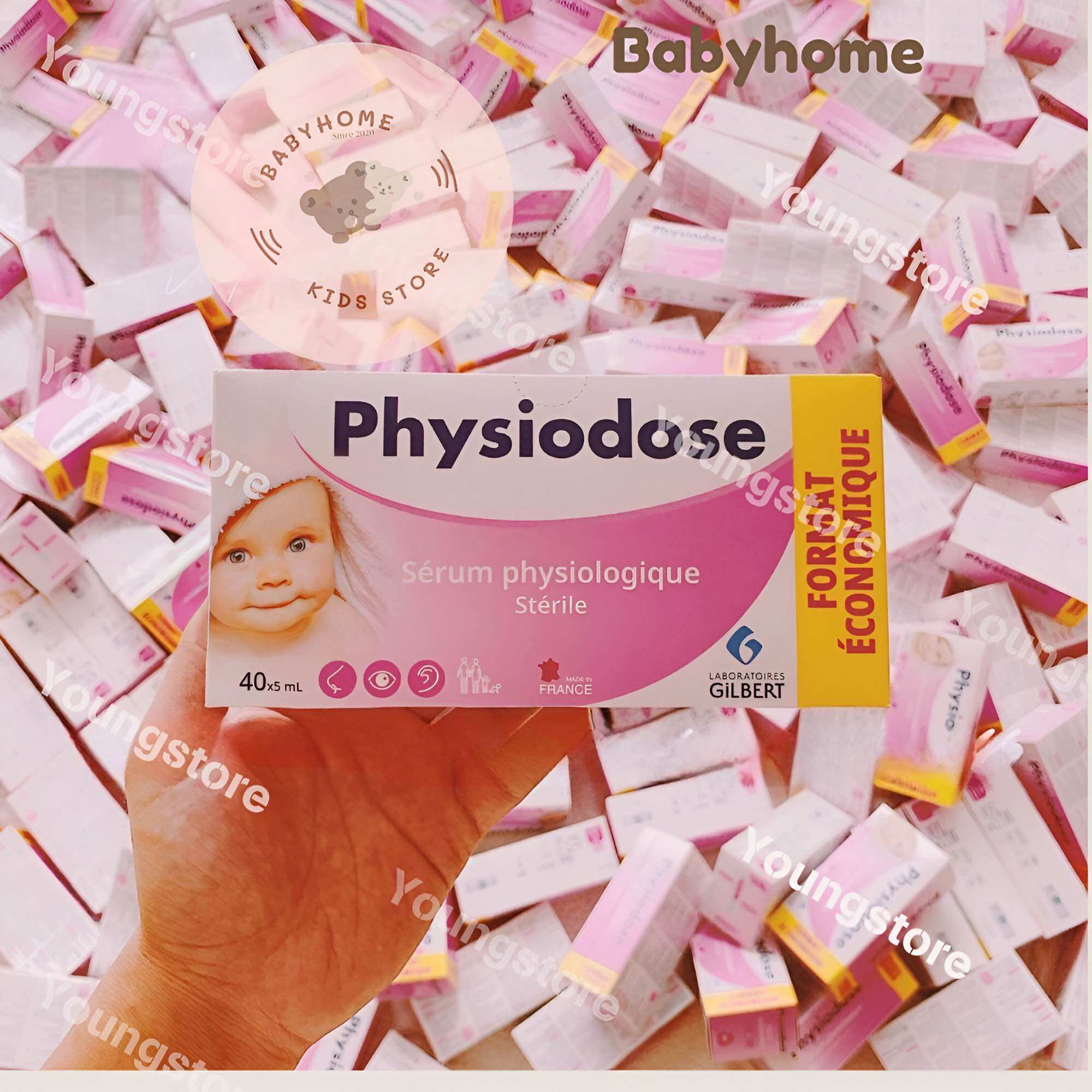 Nước muối sinh lý Physiodose Pháp (40 ống)