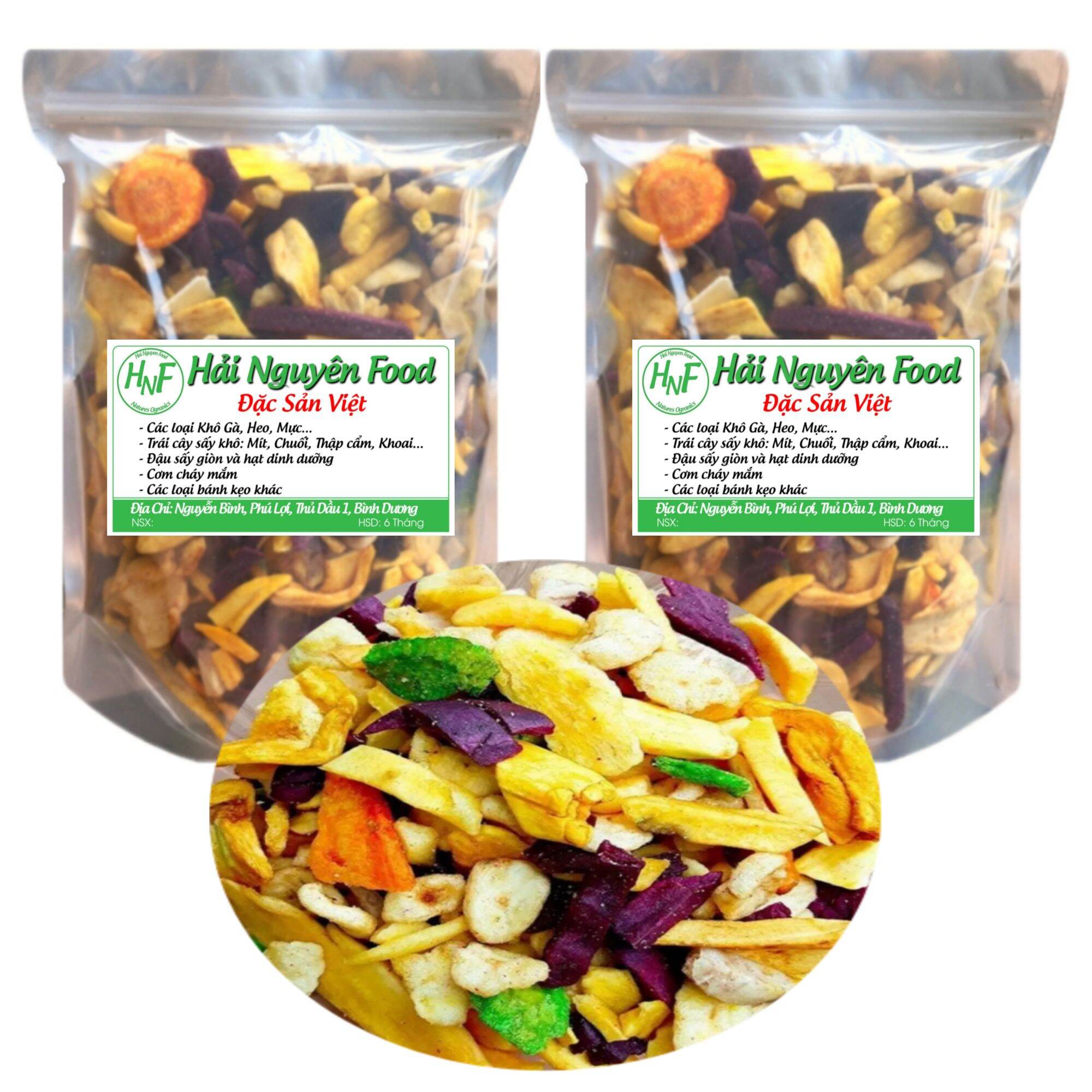 2KG THẬP CẨM SẤY ĐÀ LẠT VỊ TỰ NHIÊN - Hàng Vỡ