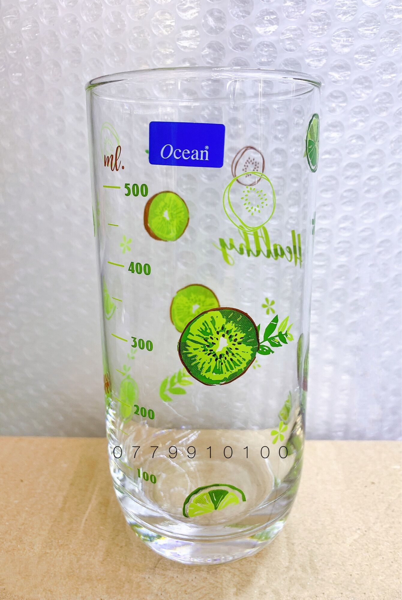 [HCM](ĐƯỢC CHỌN HOA VĂN) Ly thuỷ tinh chia vạch 625ml Ocean