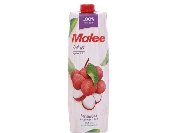 Nước ép Vải Malee 1L - nước trái cây tự nhiên - date 12 tháng