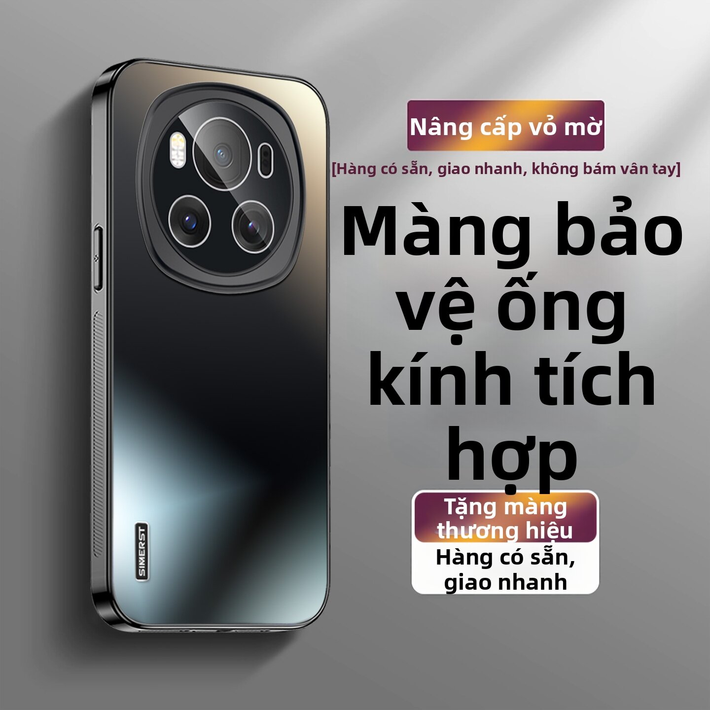 SIMERST | Cool Touch Matte Drop Resistant Camera Protecting Phone Case Giá 191,000 Đồng*Miễn phí vận chuyển