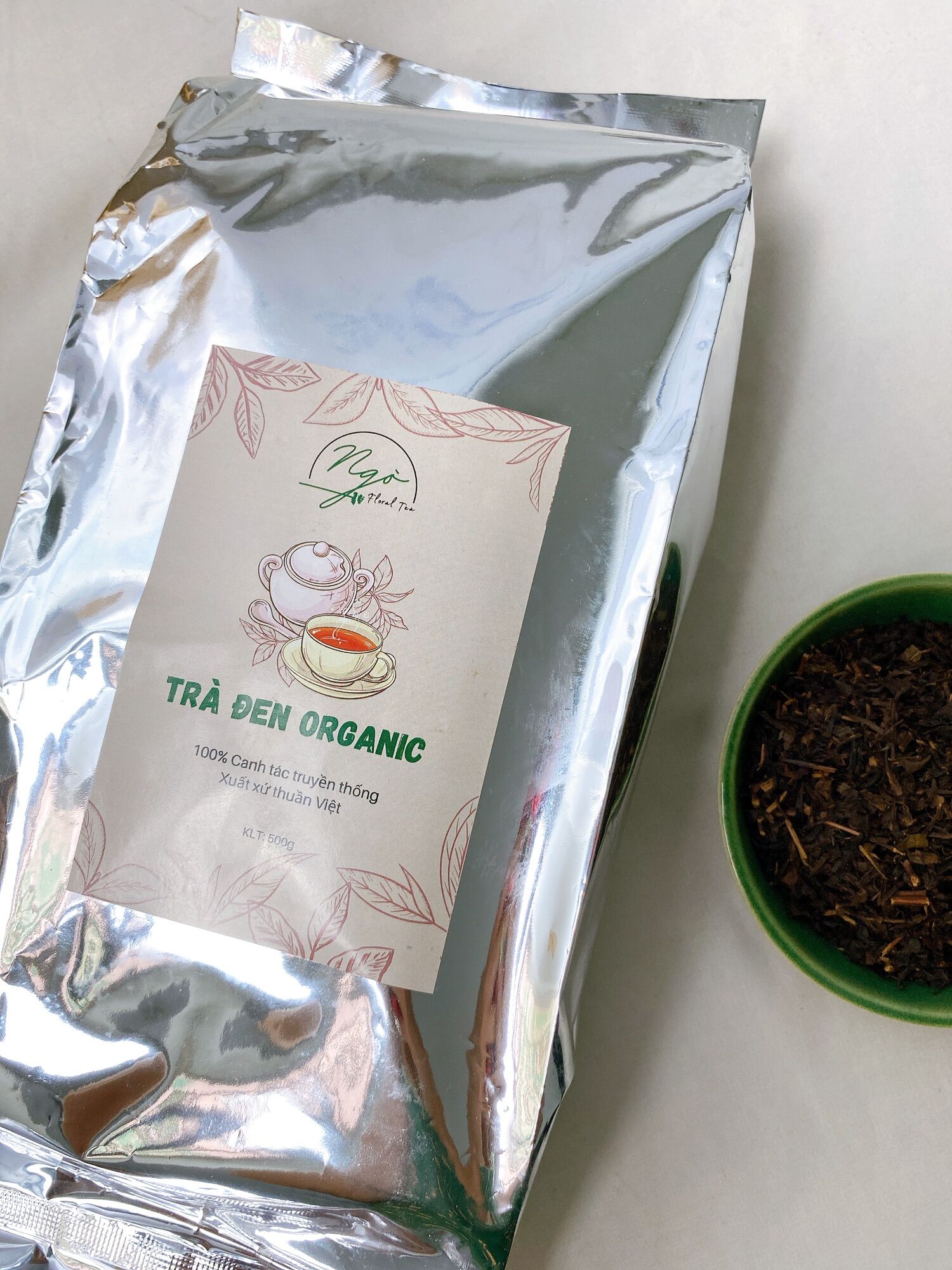 Trà Đen, Hồng Trà Nguyên Liệu Nuôi Scoby làm trà Kombucha, làm Trà Sữa, trọng lượng 01 Kg
