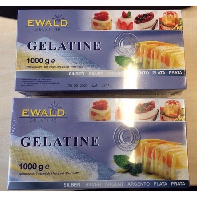 Set 5 lá Gelatine Đức
