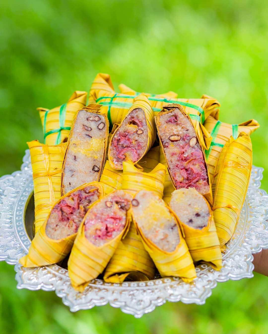 Bánh lá dừa Bến Tre nhân đậu, nhân chuối