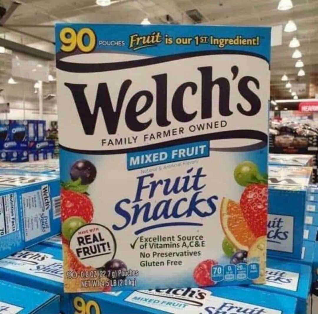Kẹo dẻo trái cây Welch’s Mixed Fruit - Fruit Snacks của Mỹ