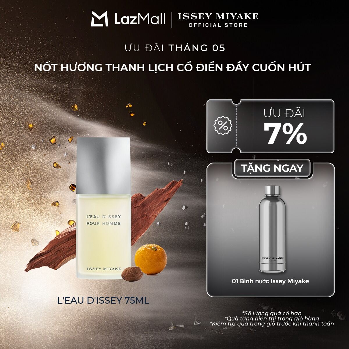 Nước Hoa nam Issey Miyake L'Eau D'Issey Pour Homme Eau De Toilette 75ml