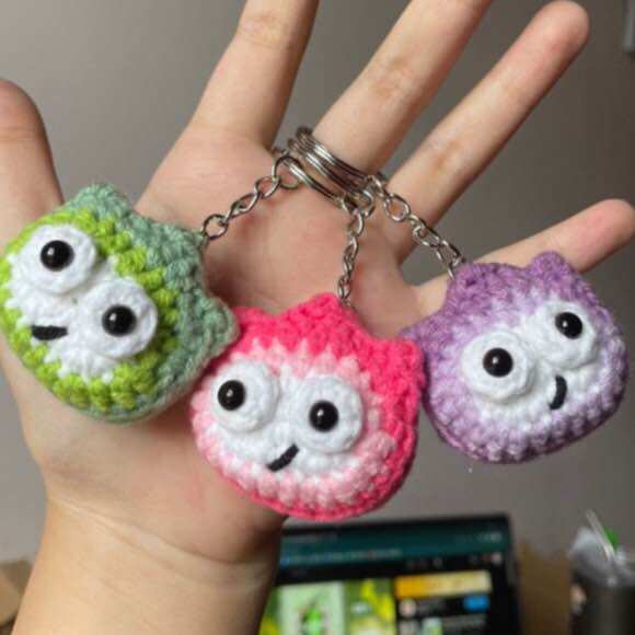 Móc khoá Calcifer bằng len [Nấm Handmade]