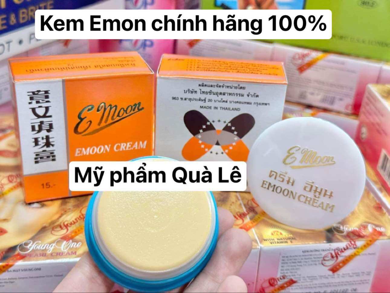 Kem Emon trắng da mặt chuẩn hàng Thái Lan hủ 6G