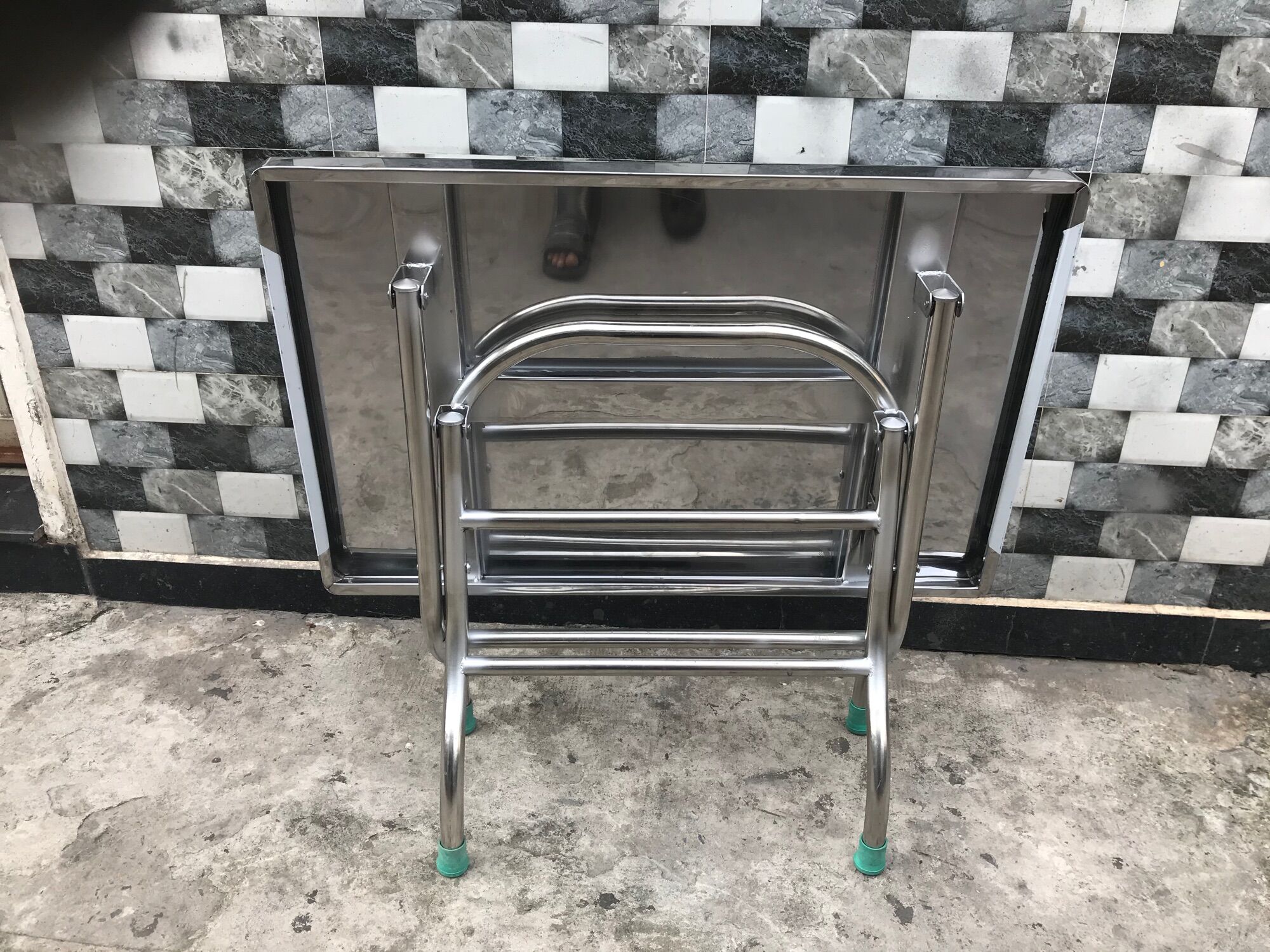 [HCM]Bàn chữ nhật inox siêu rẻ 50*80*55cm