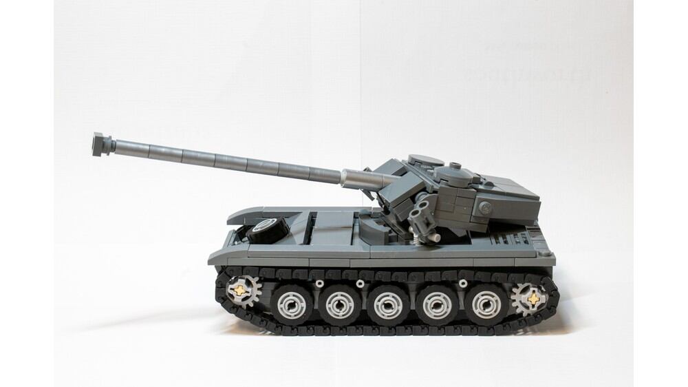 AMX 13 Light Tank 377pcs Electronic Drawing Building Blocks Assembly Model Educational Toys for Chil