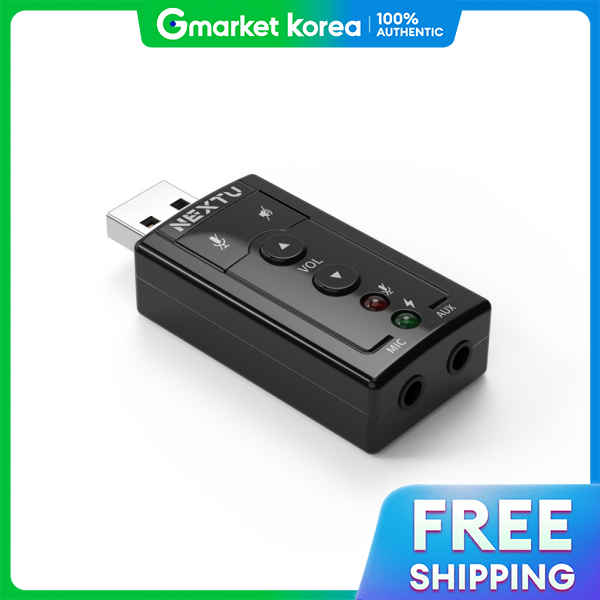 NEXTU | USB Sound Card 7.1 Channel Audio Converter Speaker Microphone Giá 260,400 Đồng*Miễn phí vận chuyển