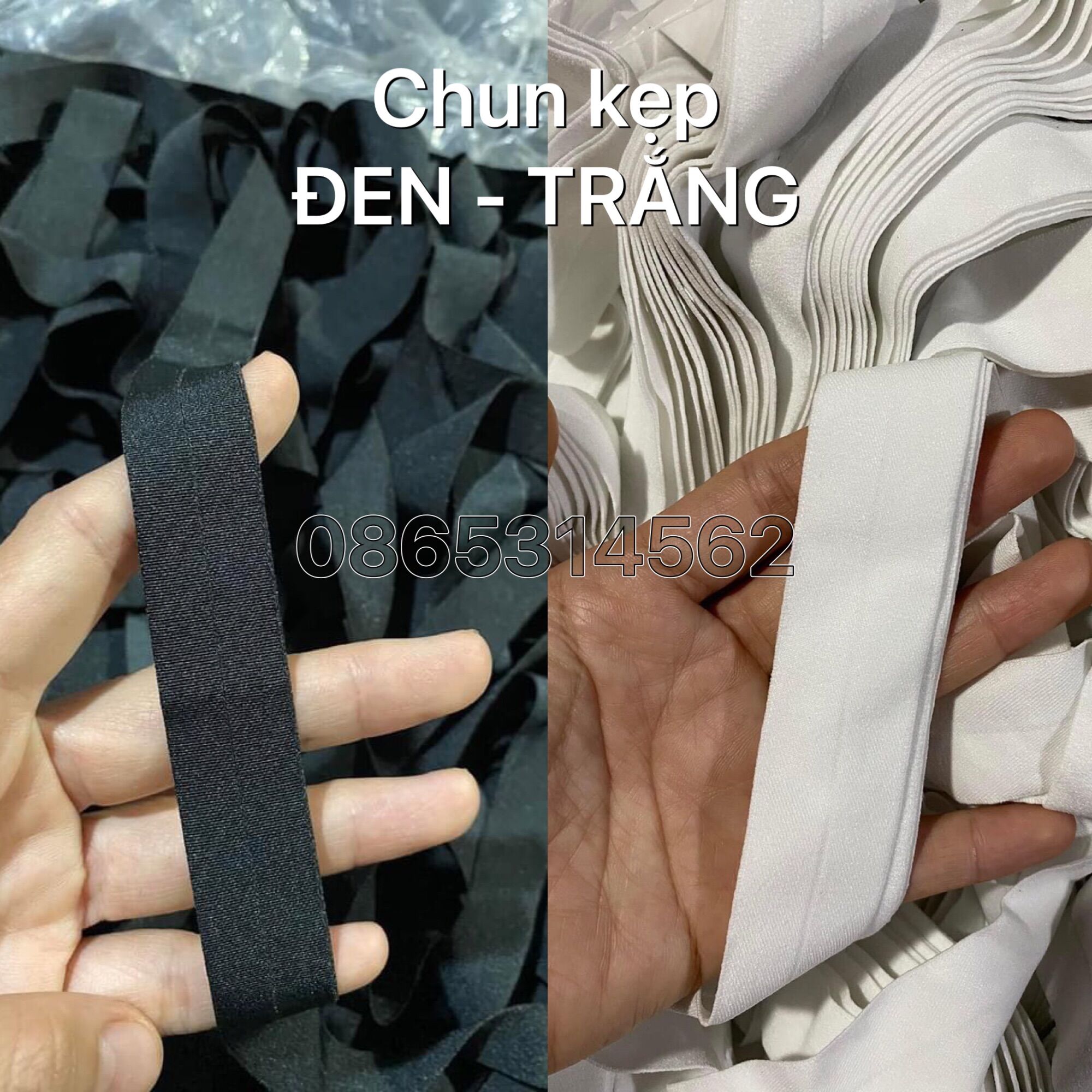 COMBO 5m/ 10m/ 15m chun kẹp viền dùng may quần chip, quần baby
