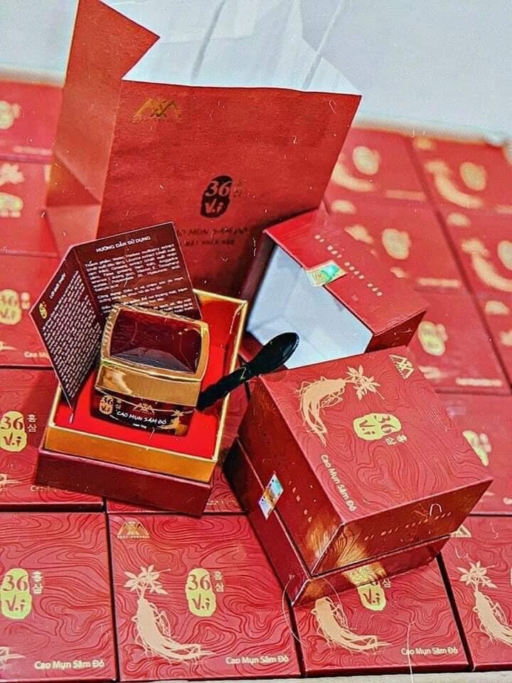 Cao mụn sâm đỏ 36 vị hũ lớn 15gr ngừa mụn da căng mịn